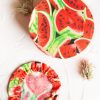 Reusable bowl covers SET of 3 watermelon
