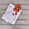 Linen drawstring bags for groceries, nuts, beans, fruits, and vegetables. SET OF 3 8