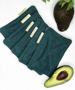 Reusable linen UNsponge for a zero waste kitchen avocado 6