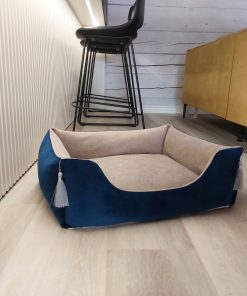 Blue dog bed